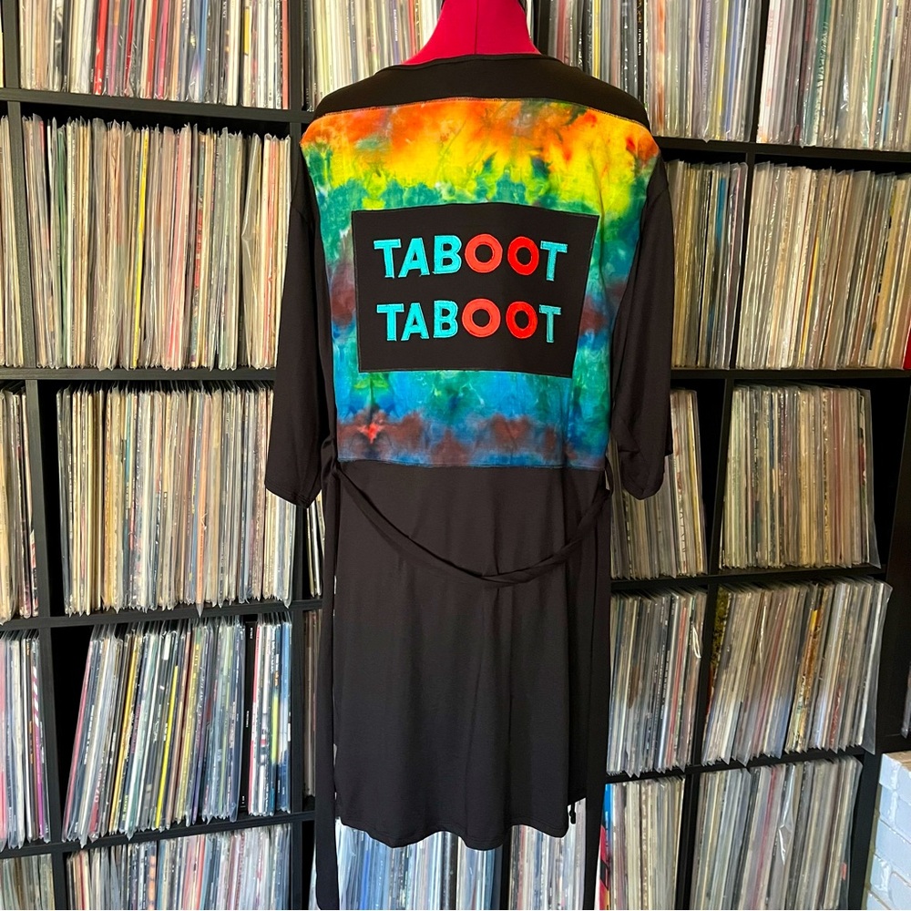 PHISH donut TABOOT llama ♻️🌈⭕️ ice dyed party robe wrap festival sphere